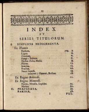 Index Et Series Titulorum.
