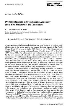 Probable relations between seismic anisotropy and a fine structure of the lithosphere