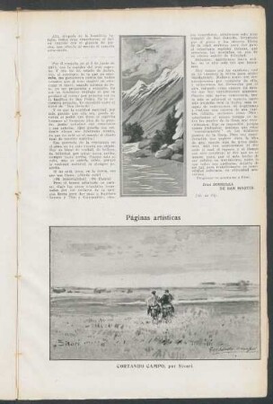 Páginas artísticas : Cortando campo