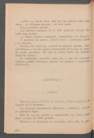 Capítulo V - ¡Madre!