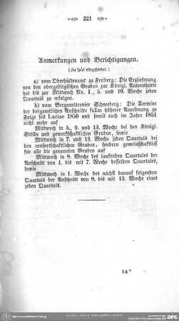 Anmerkungen und Berichtigungen