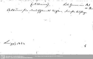 Literatura Germanica recentior A: Literatura Germanica recentior A