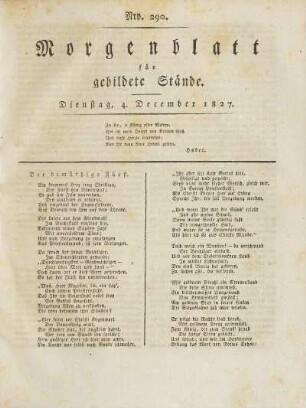 1827: Nro. 290 - Nro. 300