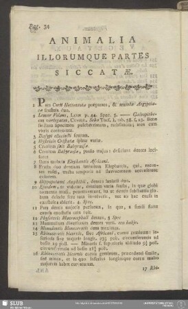 Animalia Illorumque Partes Siccatae / Animaux Et Parties D'Animaux Sèches