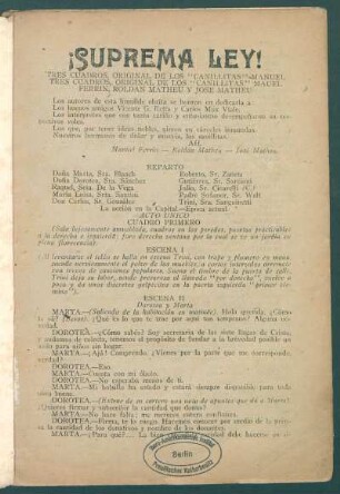 1920011800: ¡Suprema ley! : tres cuadros
