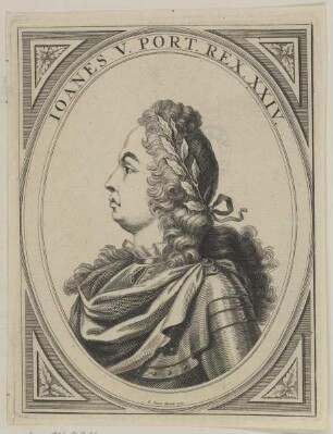 Bildnis des Ioanes V., König von Portugal