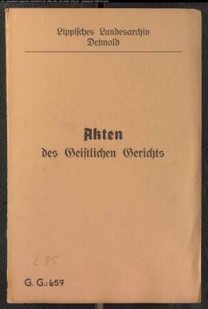 Jürgen Giesenbier, Salzuflen gegen Clara Voß, Tochter des verstorbenen Johann Voß und der Catharina Rennert (?) - Letztere irgend 44 oder 45 Jahre alt (1685) - in Salzuflen, wegen einer Eheklage; Ein Bruder der Clara Voß hieß Jürgen, im 19. Jahre (1685)