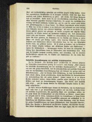 Katholische Frauenbewegung und weibliche Erziehungsorden