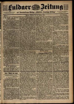 Ausgabe vom Montag, den 23. Januar 1899.