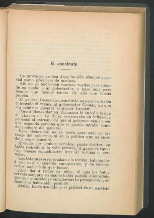 El asesinato