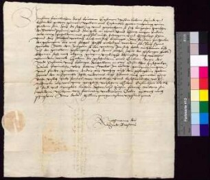 Der Rat der Stadt Breslau bittet den Bürgermeister und Rat der Stadt Bautzen auf Veranlassung des Rats der Stadt Posen (Posenaw), den gefangen gehaltenen Andreas Punzerlein (Andreas pontzerlen) aus der Haft zu entlassen.