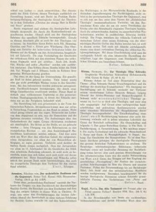 332 [Rezension] Klemm, Hermann, Zur Theologie Elias Schrenks