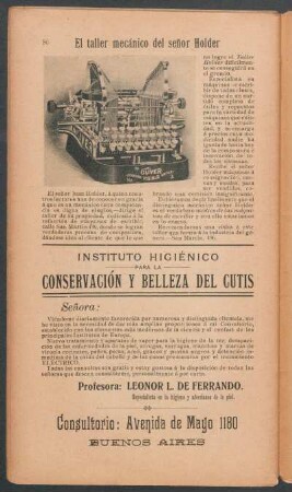 El taller mecánico del señor Holder