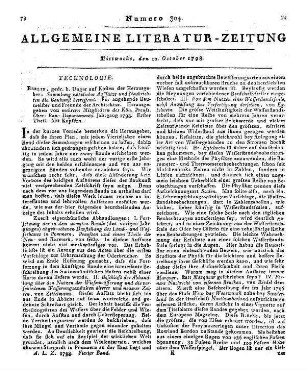 Sammlung nützlicher Aufsätze und Nachrichten, die Baukunst betreffend. Jg. 1798, T. 1. Für angehende Baumeister und Freunde der Architektur. Berlin: Unger 1798