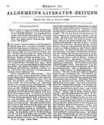 Sammlung nützlicher Aufsätze und Nachrichten, die Baukunst betreffend. Jg. 1798, T. 1. Für angehende Baumeister und Freunde der Architektur. Berlin: Unger 1798