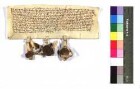Ritter Gerwig von Herrlingen und seine Frau Mätze von Sontheim (Suntheim) eignen mit Zustimmung ihrer Söhne Otto und Rudolf der Frühmesse zu Herrlingen ihr Gütlein zu Weidach (bei Herrlingen).