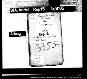 Die Genehmigung des Voranschlages und der Abrechnung der Esenser Deich- und Sielkasse