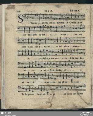 XVII. Spes mea Christe Deus; SWV 69