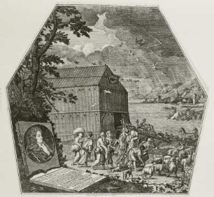 Einzug in die Arche Noah mit Bildnis Hieronymus Behrisch