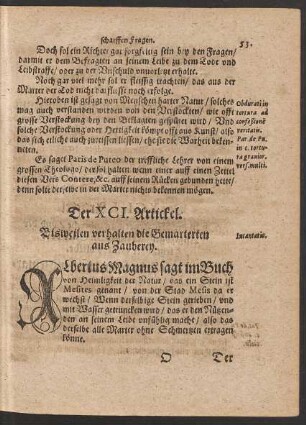 Der XCI. Artickel. - Der XCVIII. Artickel.