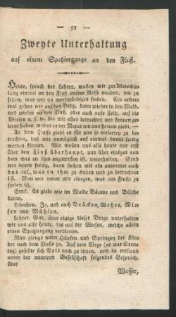 Zweyte Unterhaltung [...].