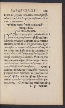 Psalmus centesimus quadragesimus primus. - Psalmus centesimus quinquagesimus.