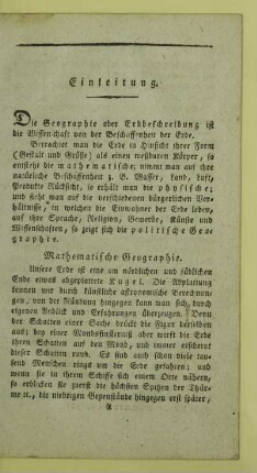 Mathematische Geographie