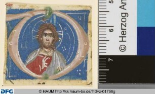 Initiale D: Segnender Christus