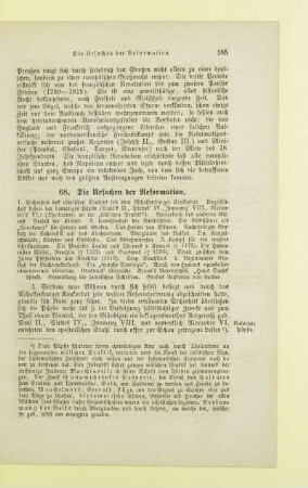 Die Ursachen der Reformation