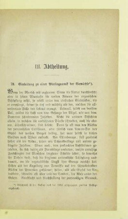 III. Abtheilung