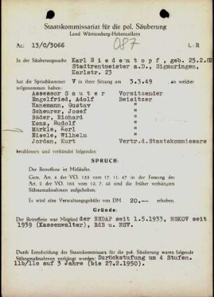 Siedentopf, Karl