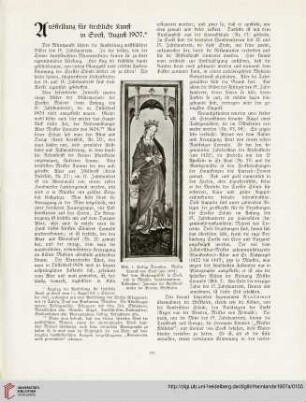 14: Ausstellung für kirchliche Kunst in Soest, August 1907