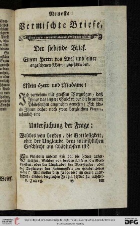 Der siebende Brief