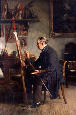 Eduard Meyerheim in seinem Atelier
