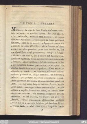 [Dissertatio Inauguralis Medica De Haemorrhoea Petechiali ...]