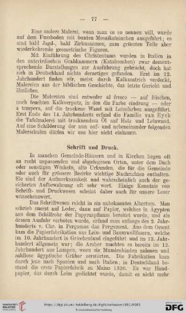 Schrift und Druck