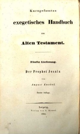 Der Prophet Jesaia
