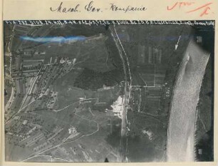 Foto des Übungsplatzes der Maschinengewehr-Kompanie (Luftbild)