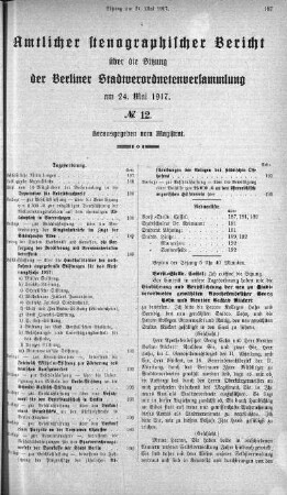 No. 12, 24. Mai 1917