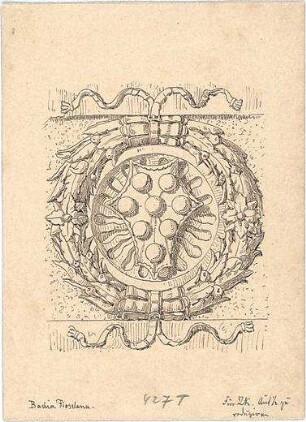 Stegmann, Carl von; Zeichnungen für Publikationen - Orament, "Badia Fioselana" (Detail)