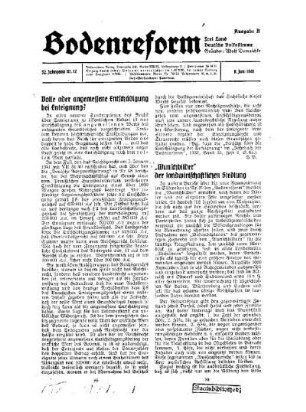 "Wunschbilder" der landwirtschaftlichen Siedlung