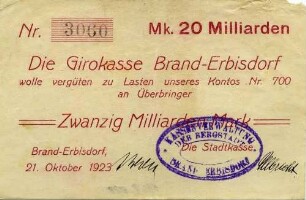 Gutschein - 20 Milliarden Mark