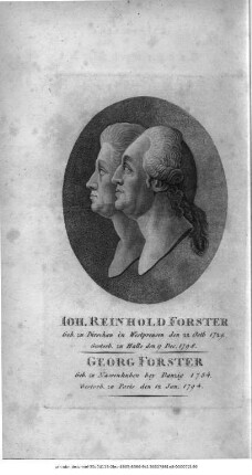 Ioh. Reinhold Forster, Georg Forster