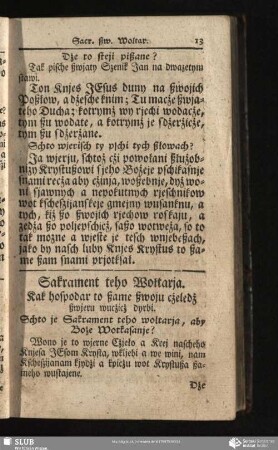 Sakrament teho Wołtarja