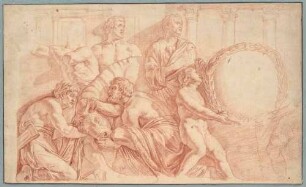 Basrelief mit einem Opfer