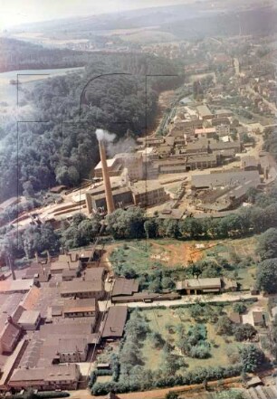 Papierfabrik in Freital-Hainsberg : Blickrichtung Südwesten
