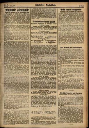 Zweite Ausgabe vom Freitag, den 02. März 1934.
