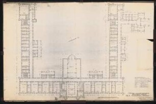 Evangelisches Diakonissenkrankenhaus Bethanien, Berlin-Kreuzberg Hauptgebäude: Grundriss 1.OG 1:100