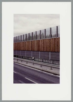 Lärmschutzwand an der Autobahn