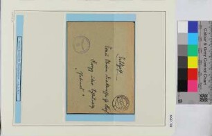Privat-Feldpostbrief, Schiffsname/Landeinheit: Marinelazarett Bordesholm; Frankatur, Mi.-Nr.: [Keine]; Poststempel: Bordesholm (Holst) a 5.3.43.-11; Nebenstempel: Marinelazarett Bordesholm